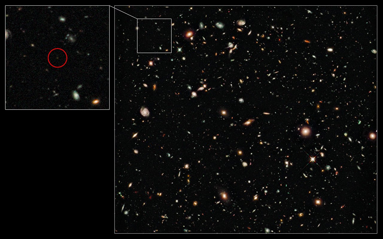 Zmeraná vzdialenosť najvzdialenejšej galaxie