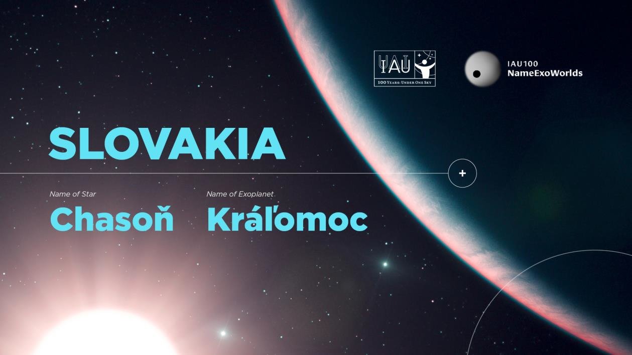 Slovenská exoplanéta sa bude volať Kráľomoc a jej materská hviezda Chasoň