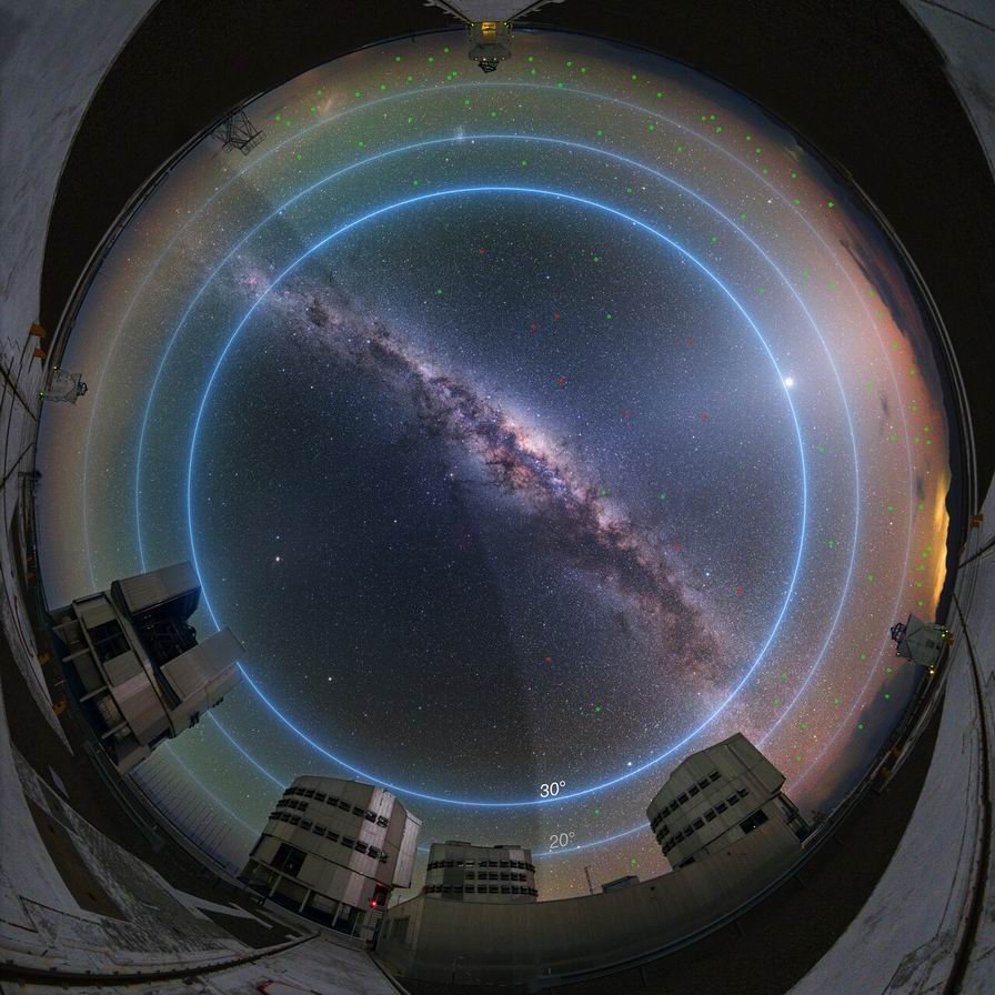 Štúdia ESO hodnotí vplyv satelitných sústav na astronomické pozorovania