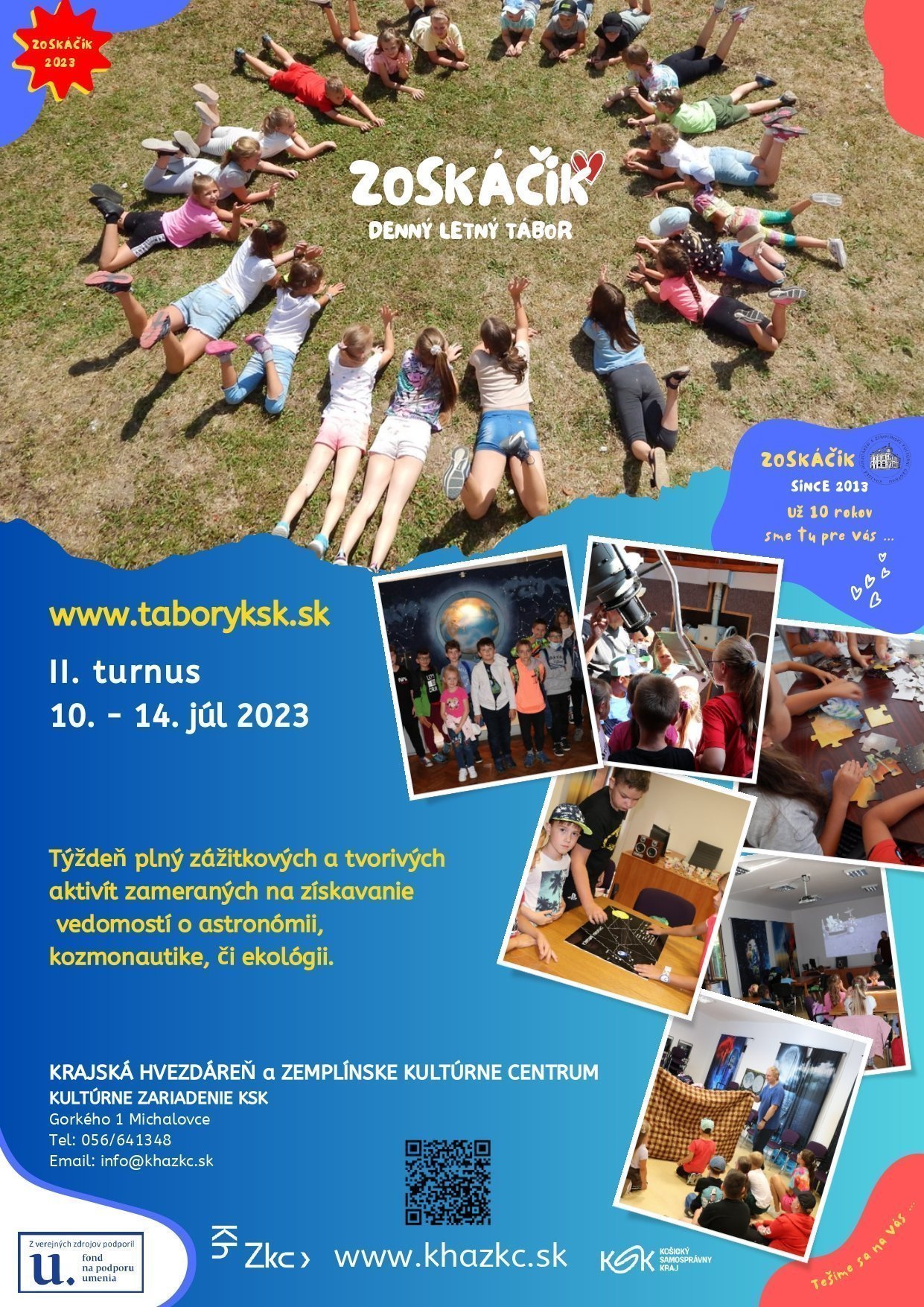 Denný letný astronomický tábor v Krajskej hvezdárni