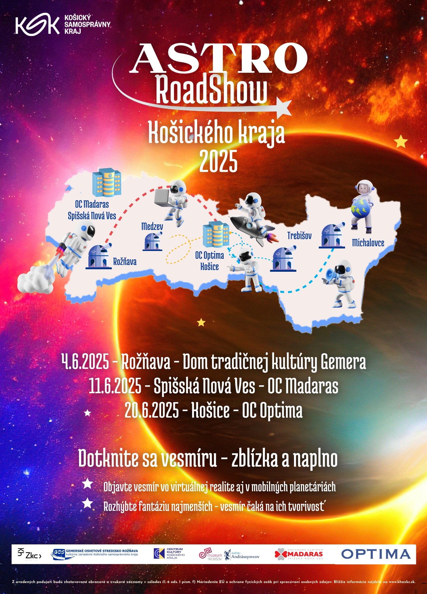 AstroRoadShow Košického kraja 2025