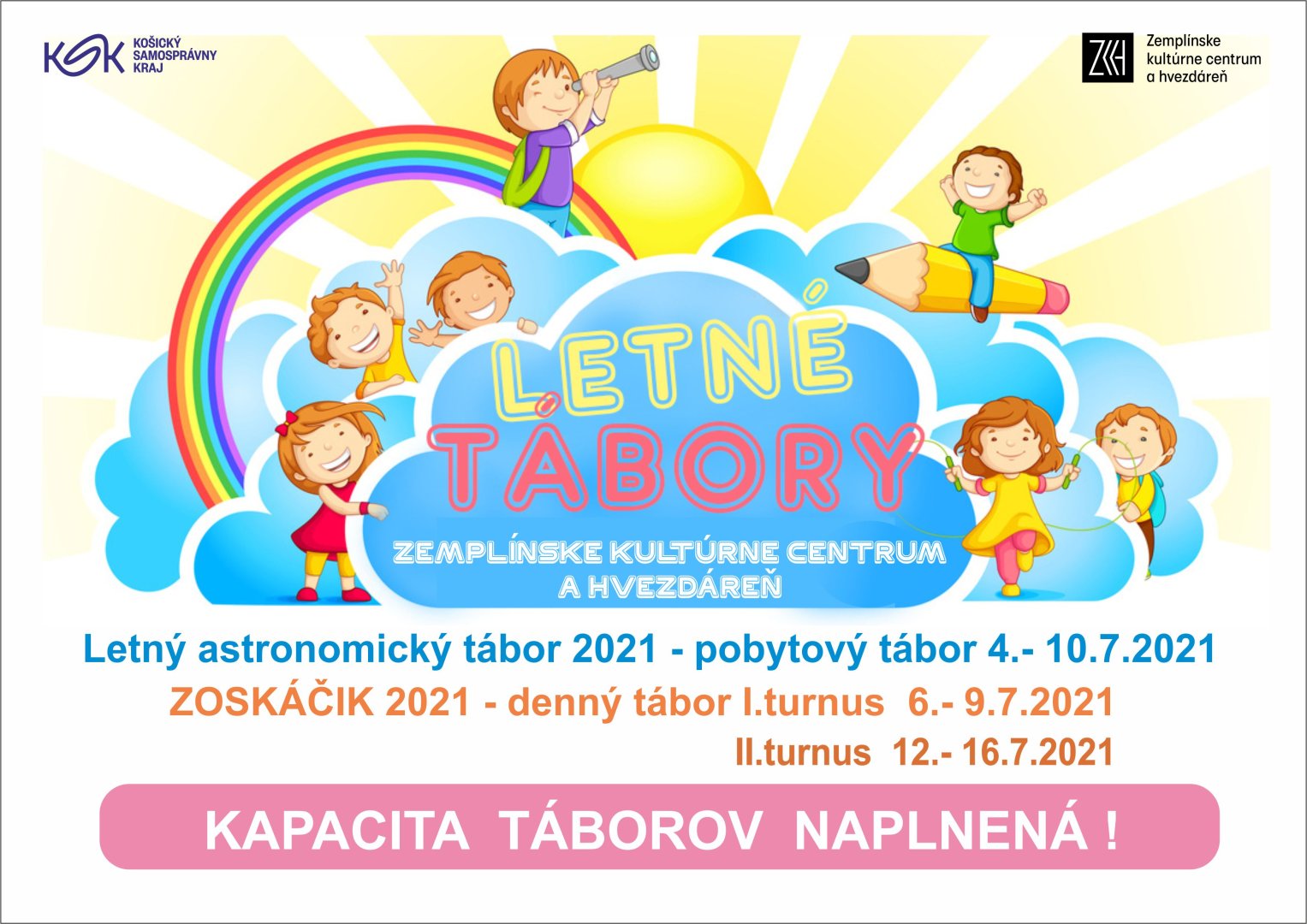 ZOSKÁČIK 2021- Denný letný tábor