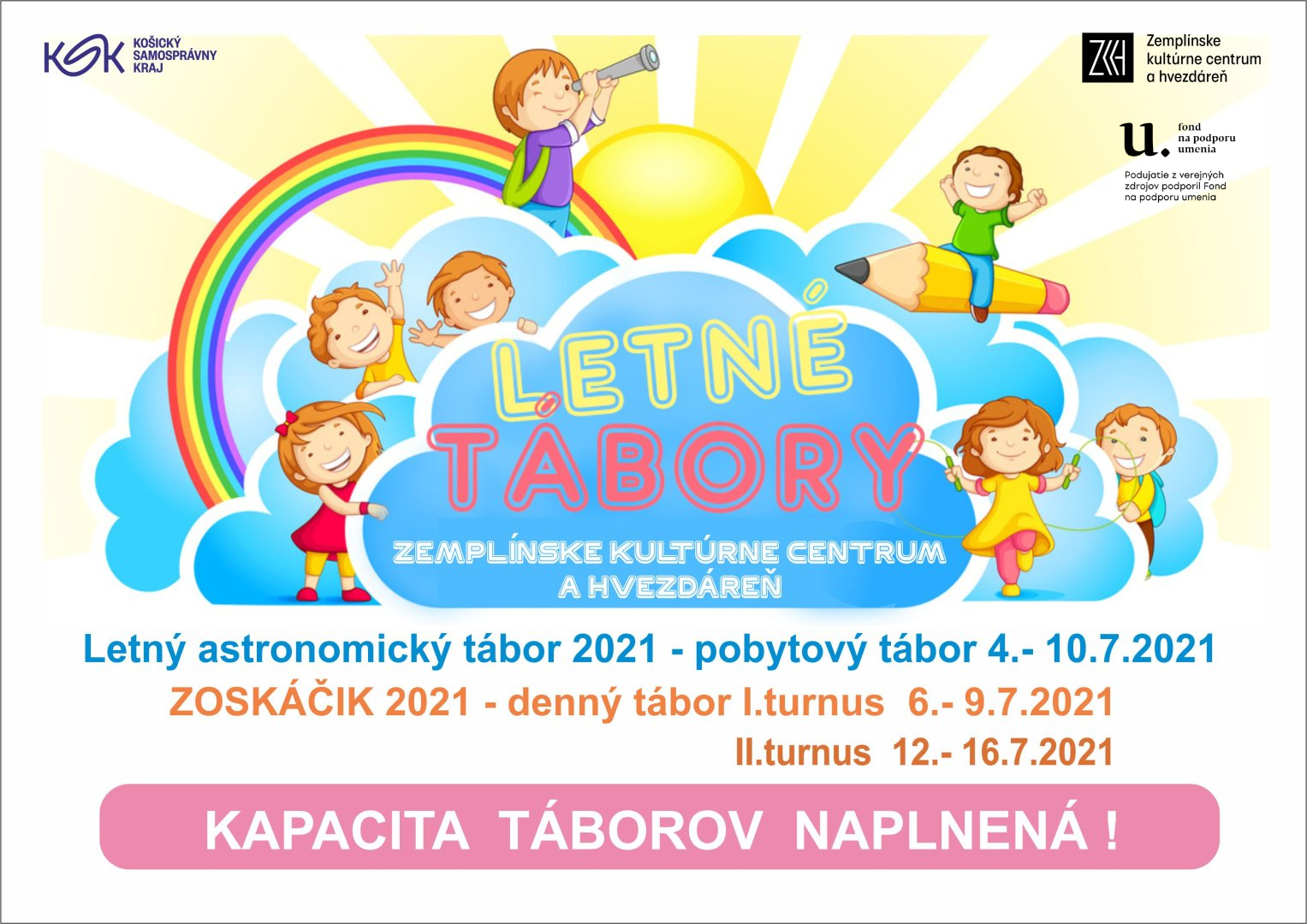 ZOSKÁČIK 2021- Denný letný tábor II.turnus