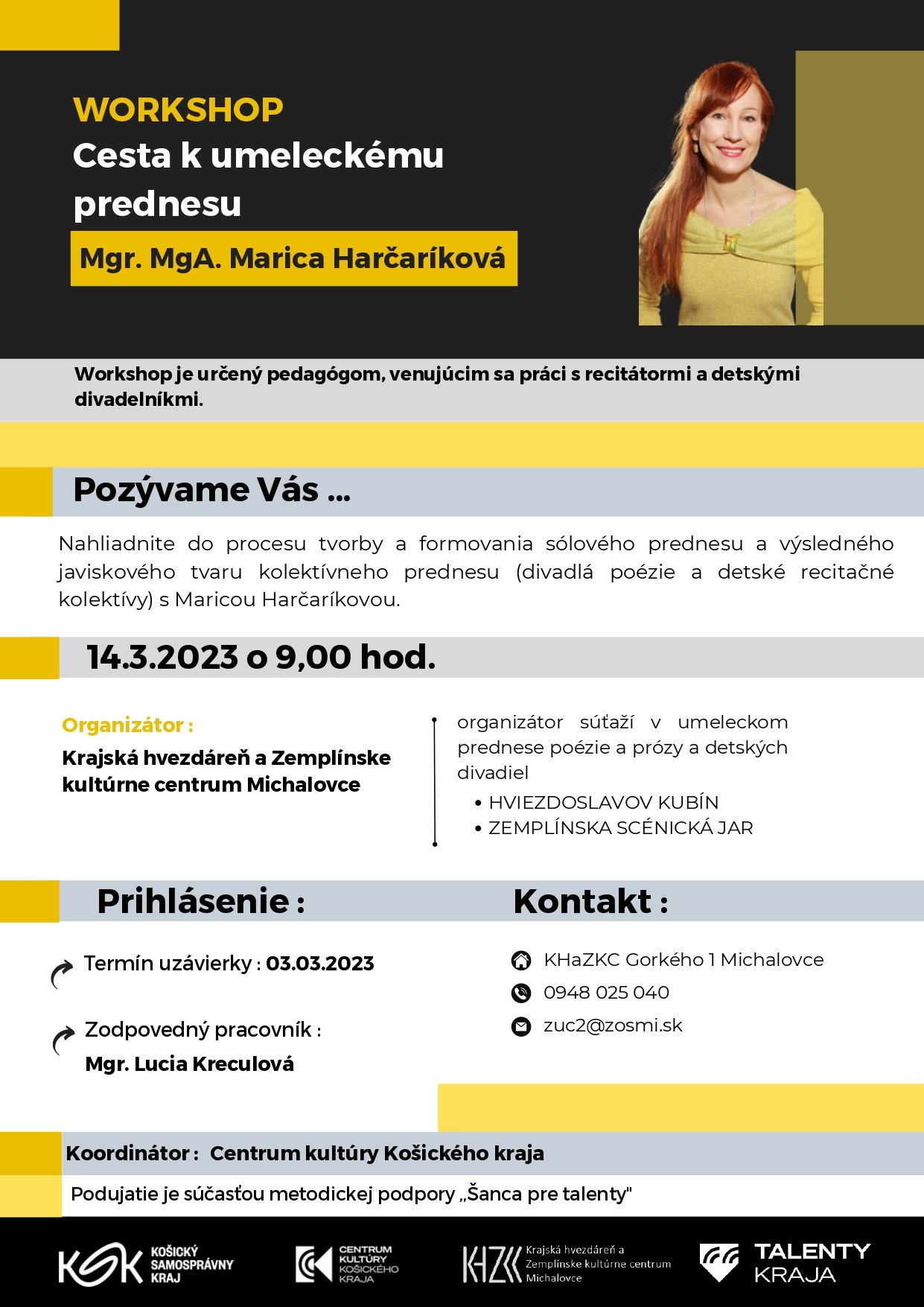 WORKSHOP-Cesta k umeleckému prednesu
