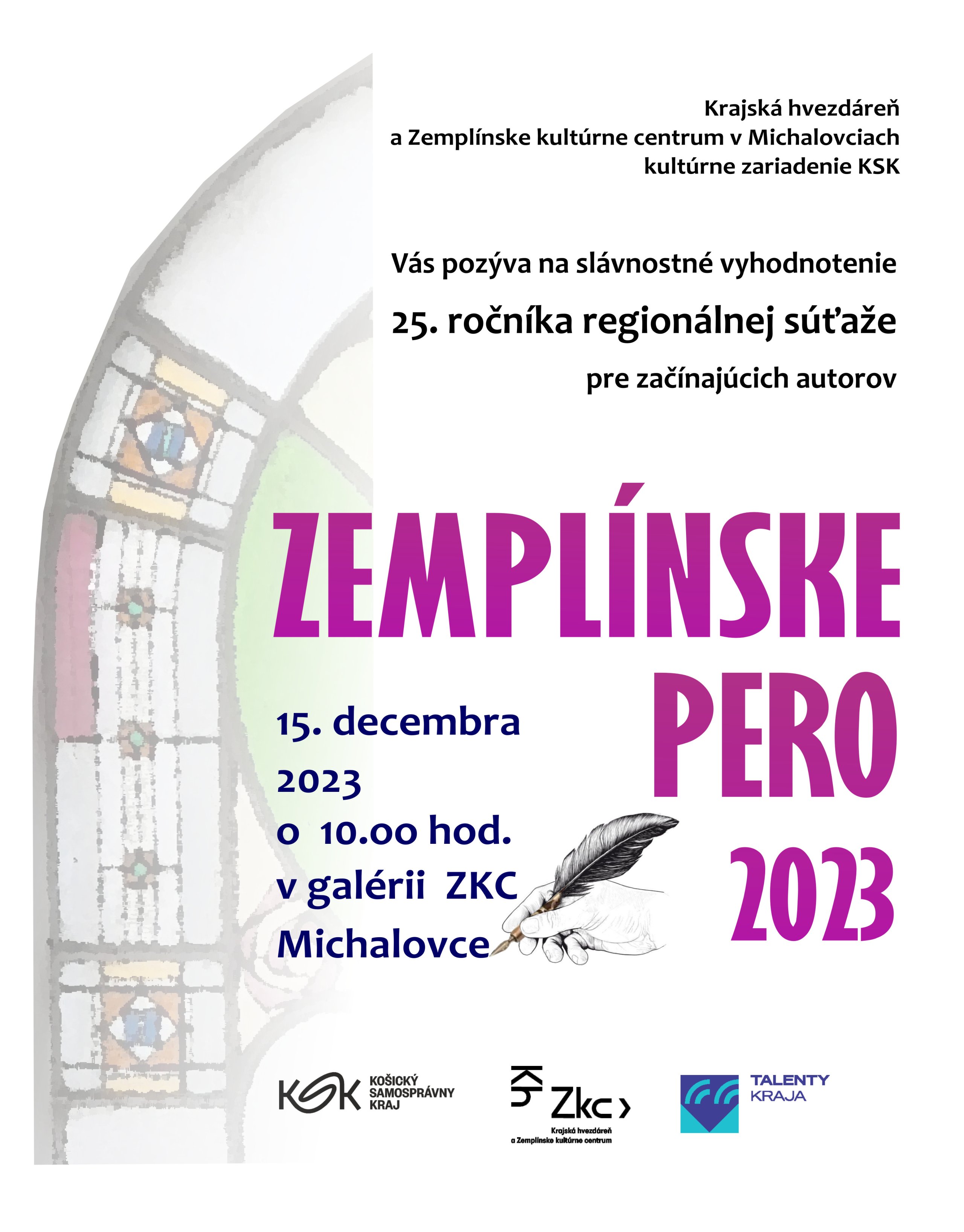 Zemplínske pero 2023- slávnostné vyhodnotenie