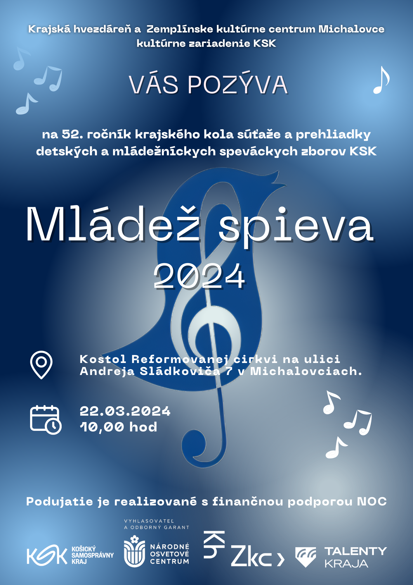 MLÁDEŽ SPIEVA 2024 - krajské kolo
