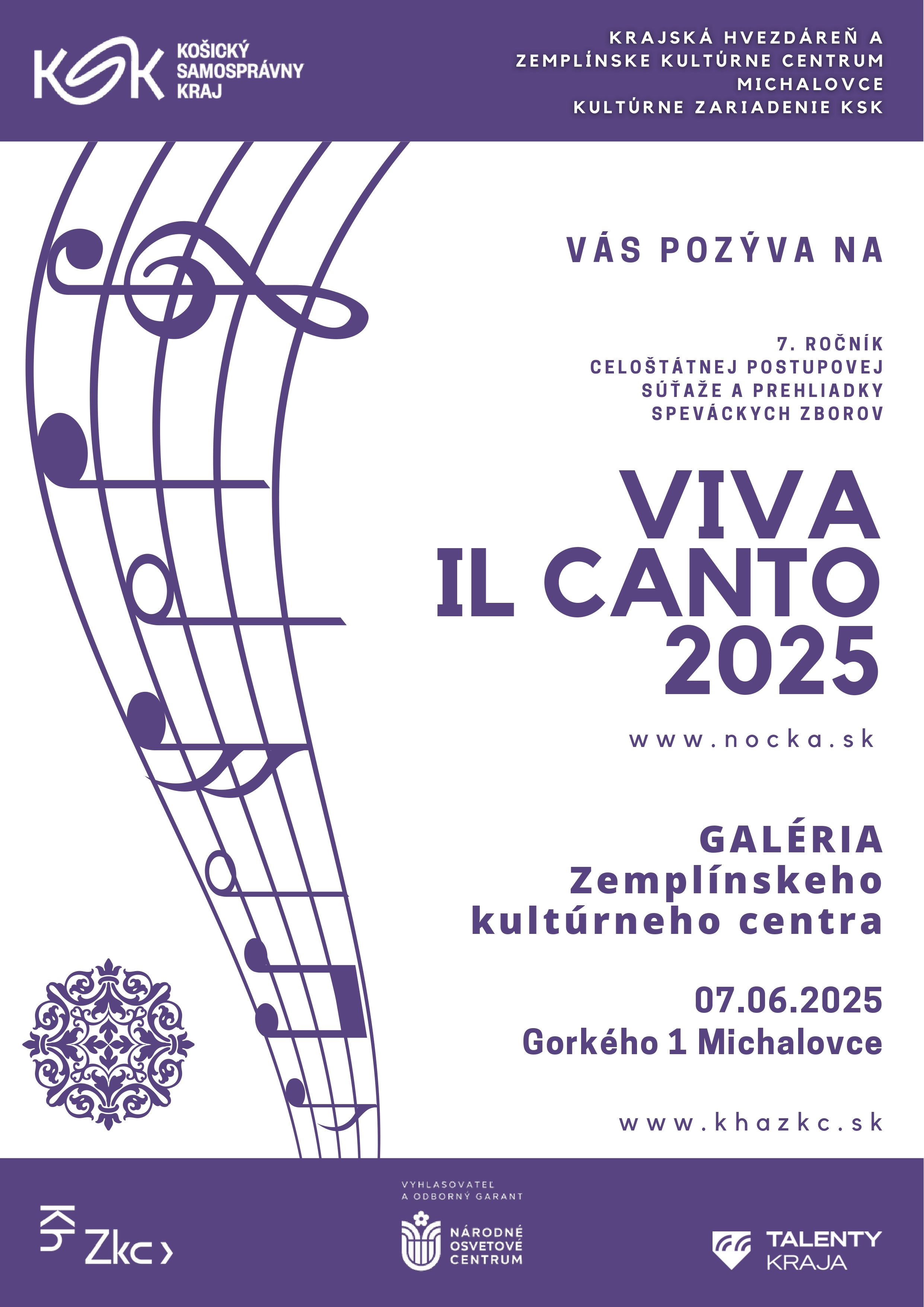 Viva il canto 2025 - krajské kolo