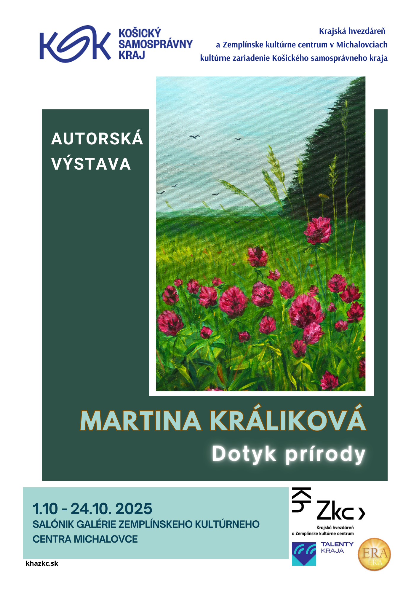 Autorská výstava - Martina Králiková „Dotyk prírody“