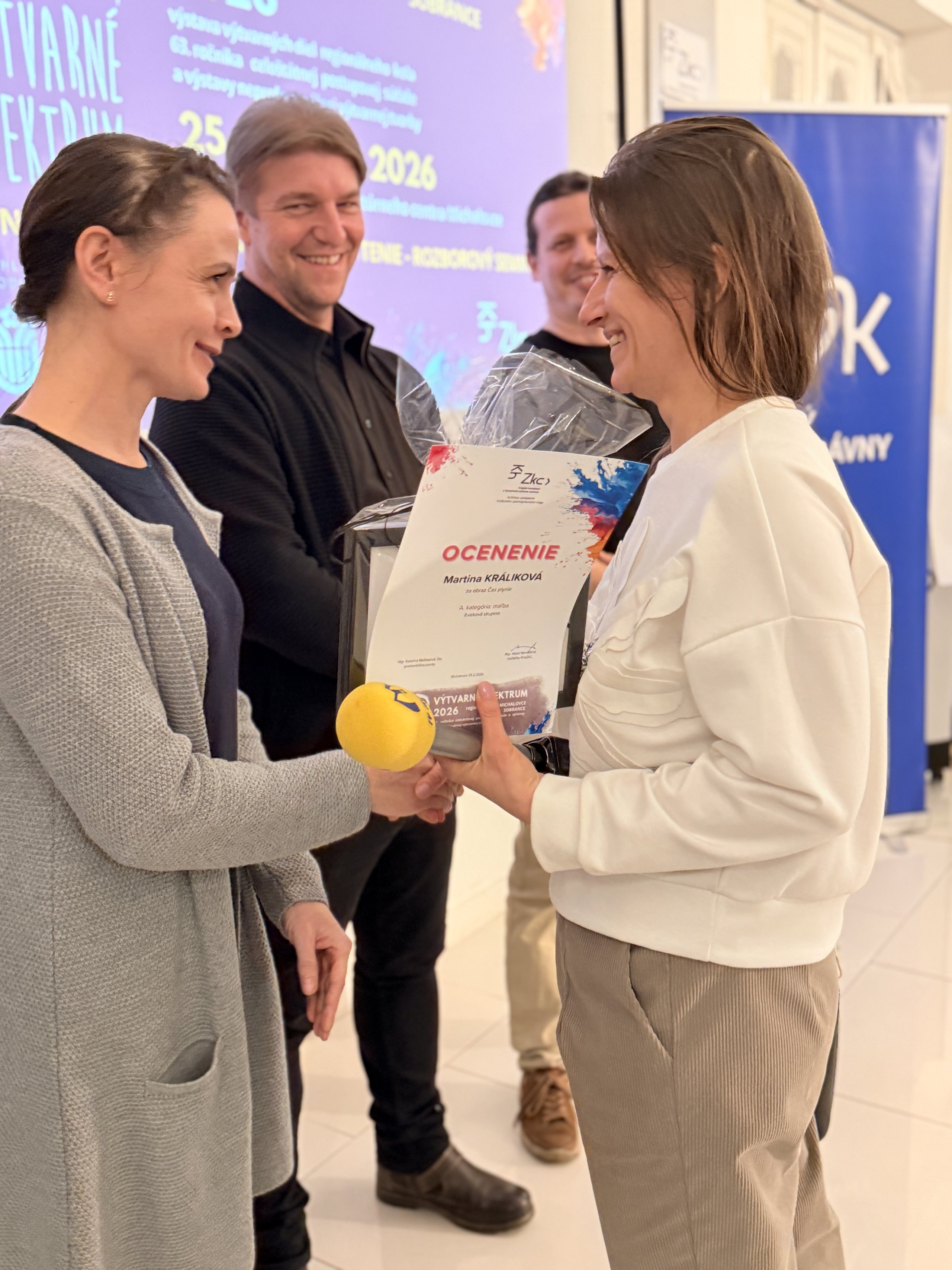 VÝTVARNÉ SPEKTRUM 2026 regionálne kolo Michalovce, Sobrance - vernisáž, vyhodnotenie, rozborový seminár