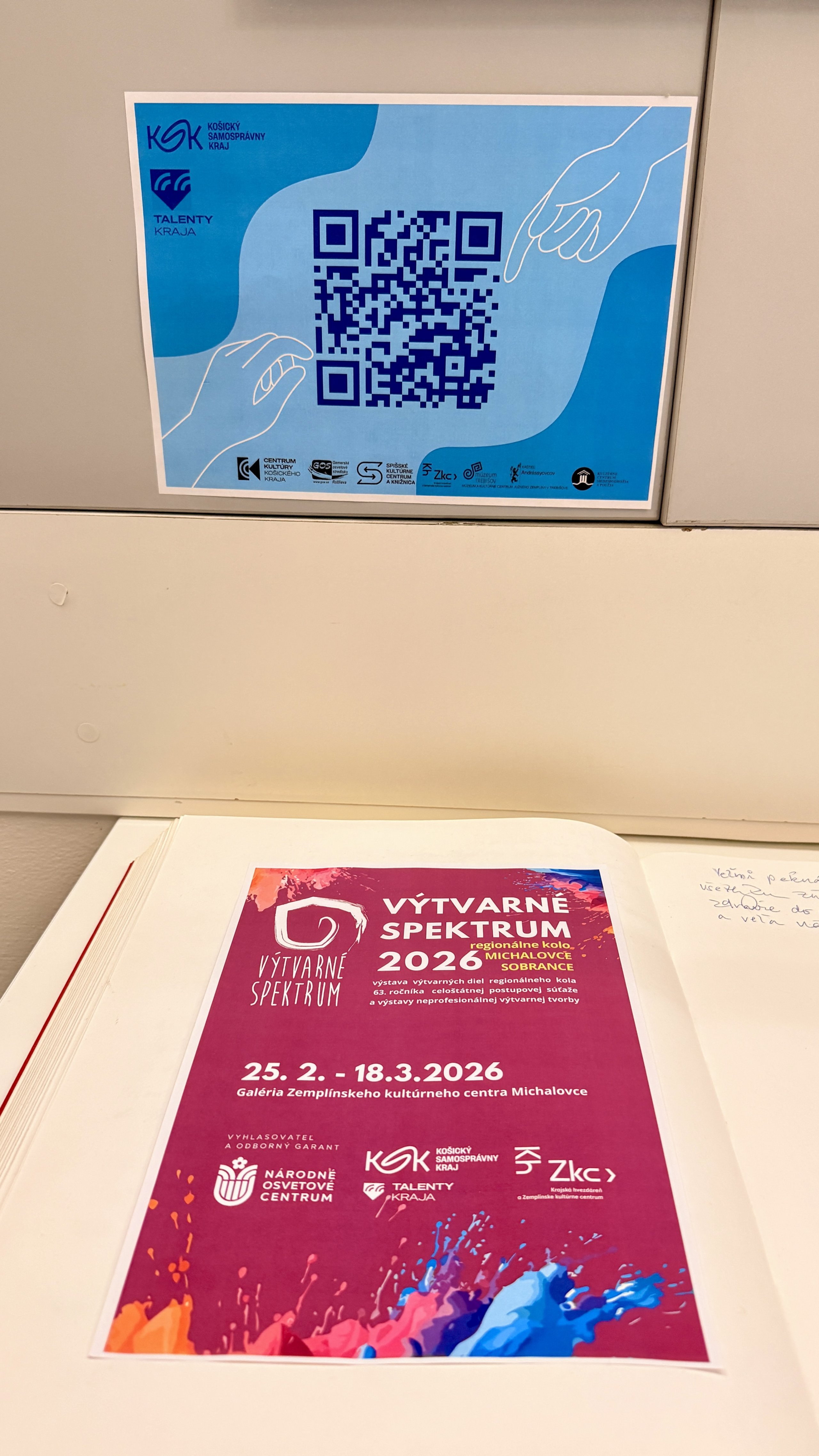 VÝTVARNÉ SPEKTRUM 2026 regionálne kolo Michalovce, Sobrance - vernisáž, vyhodnotenie, rozborový seminár