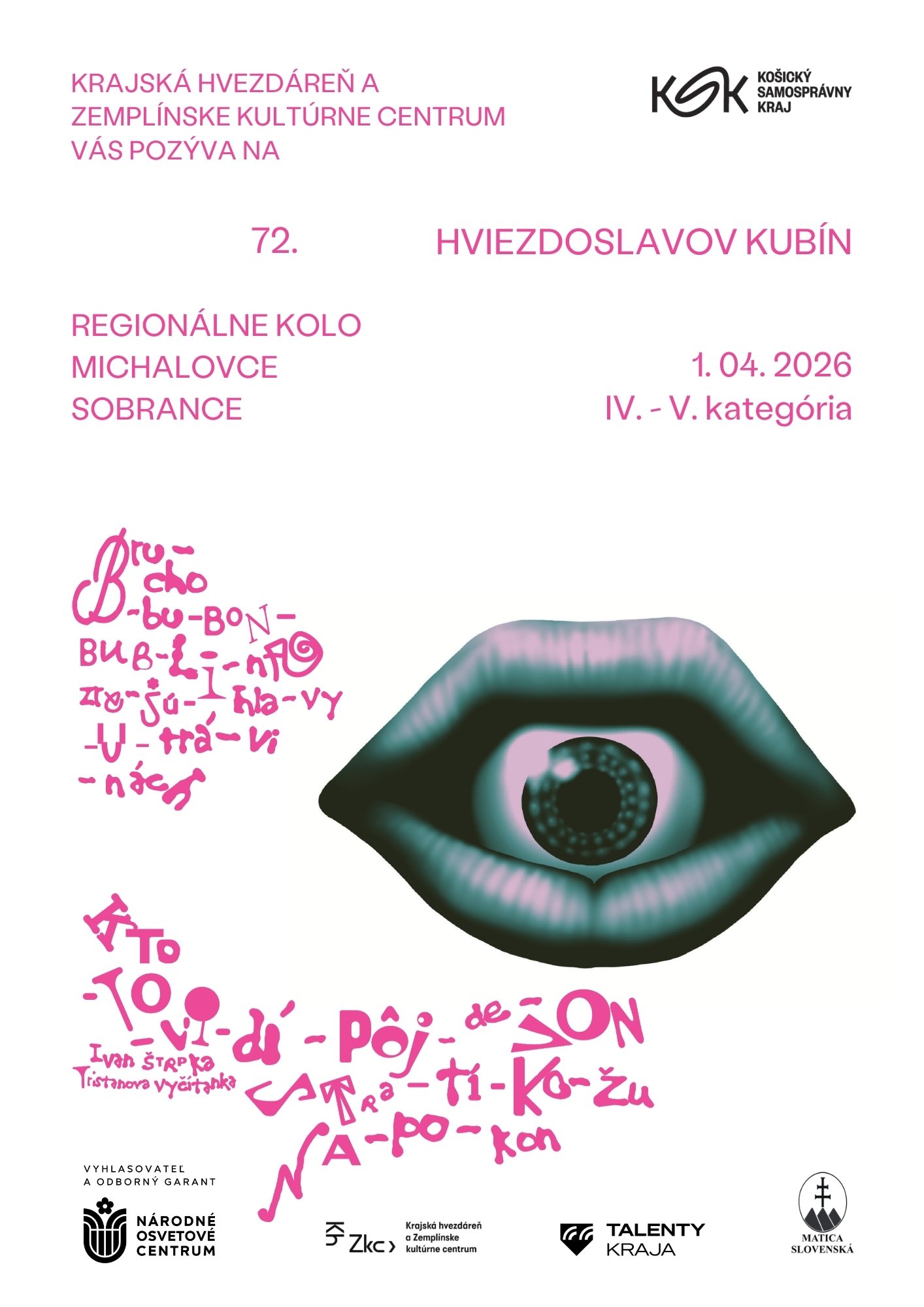 72. HVIEZDOSLAVOV KUBÍN - REGIONÁLNE KOLO