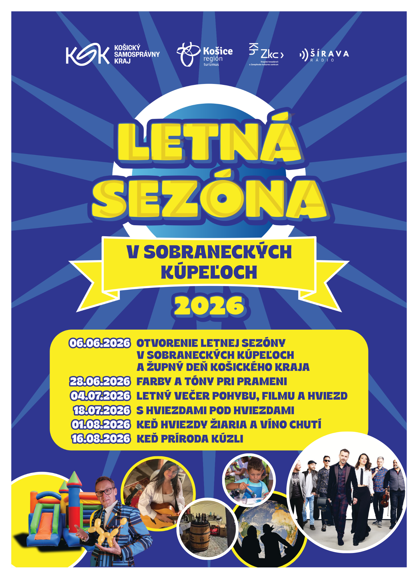 OTVORENIE LETNEJ SEZÓNY V SOBRANECKÝCH KÚPEĽOCH A ŽUPNÝ DEŇ KOŠICKÉHO KRAJA