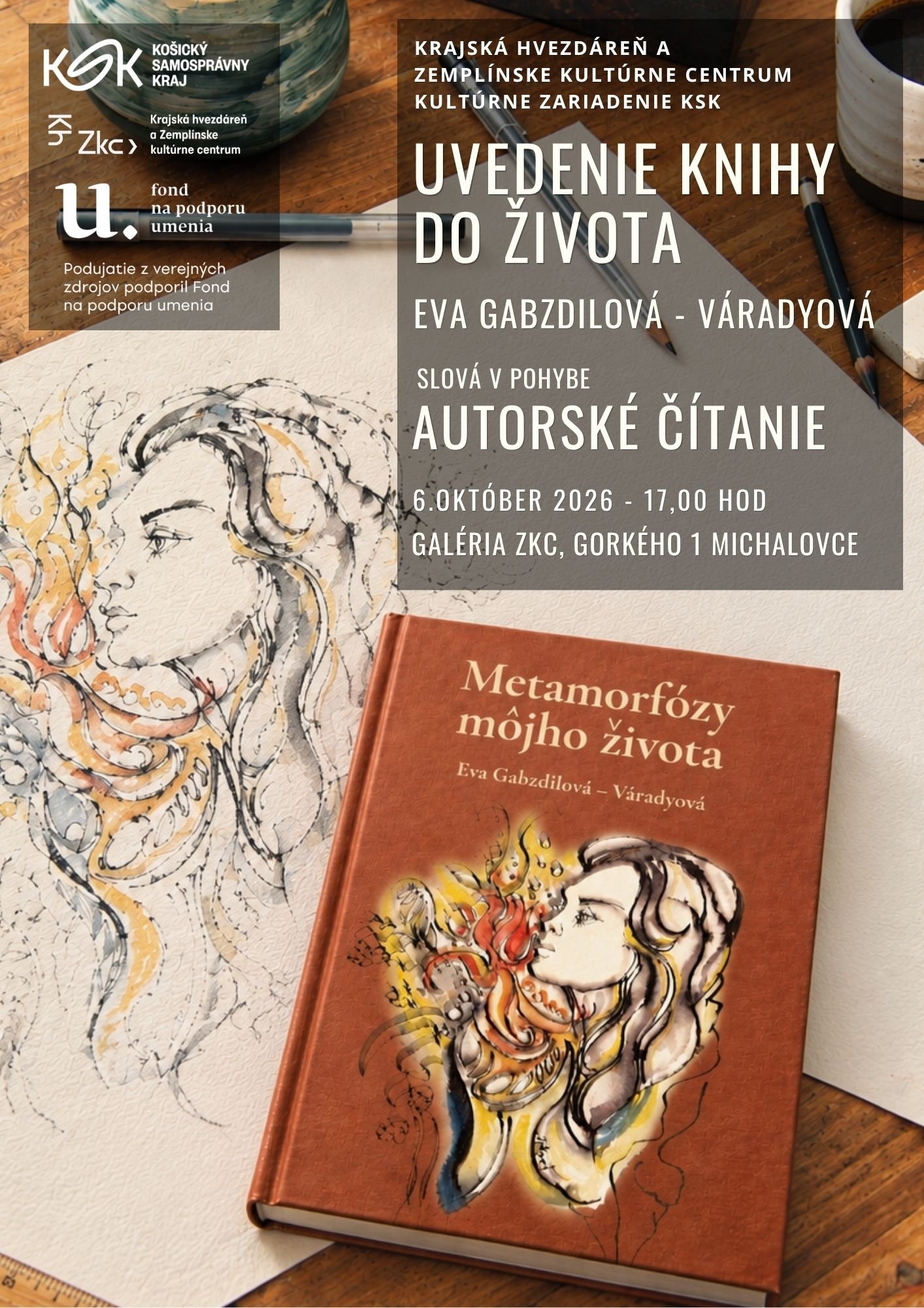 Uvedenie novej knihy - Metamorfózy môjho života