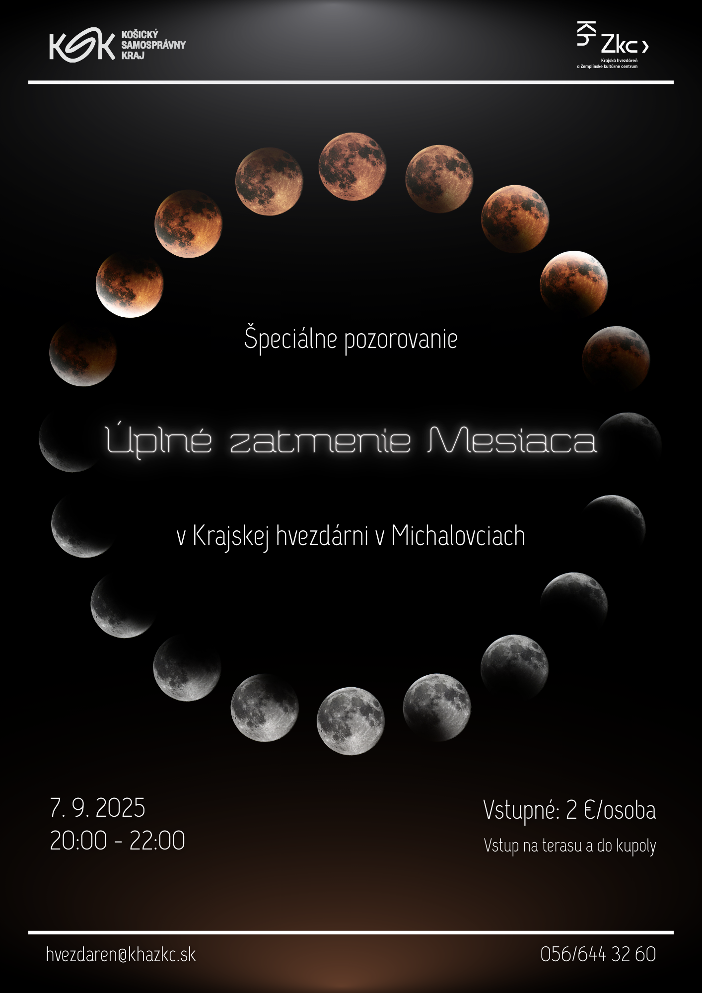 Špeciálne pozorovanie - Úplné zatmenie Mesiaca
