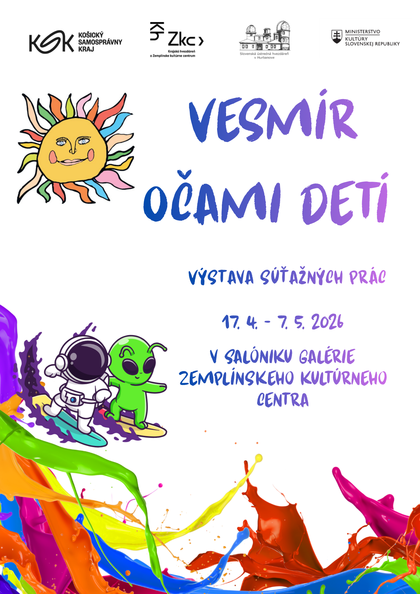 Výstava súťažných prác "Vesmír očami detí 2026"