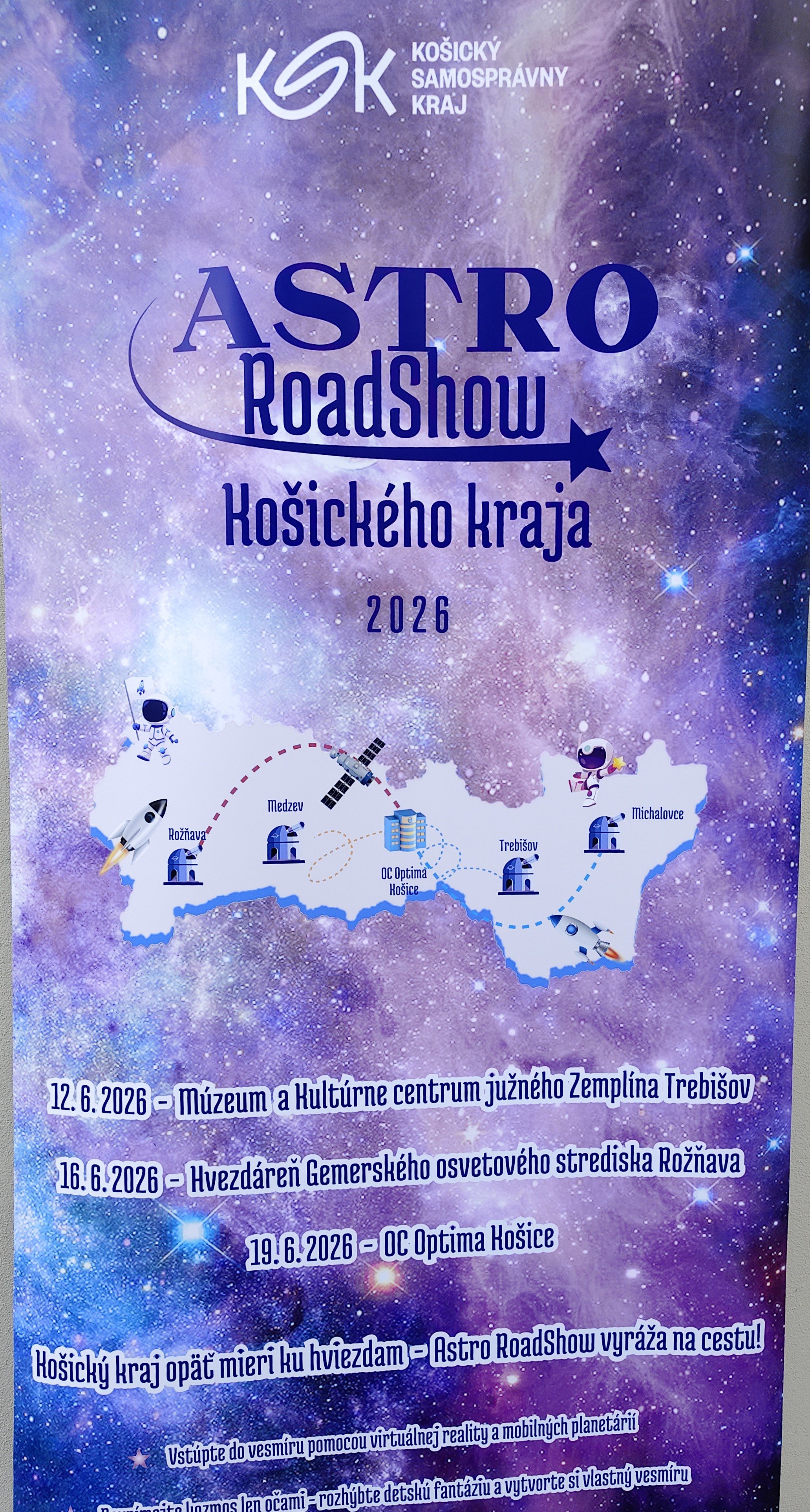 AstroRoadShow Košického kraja 2026 - Trebišov