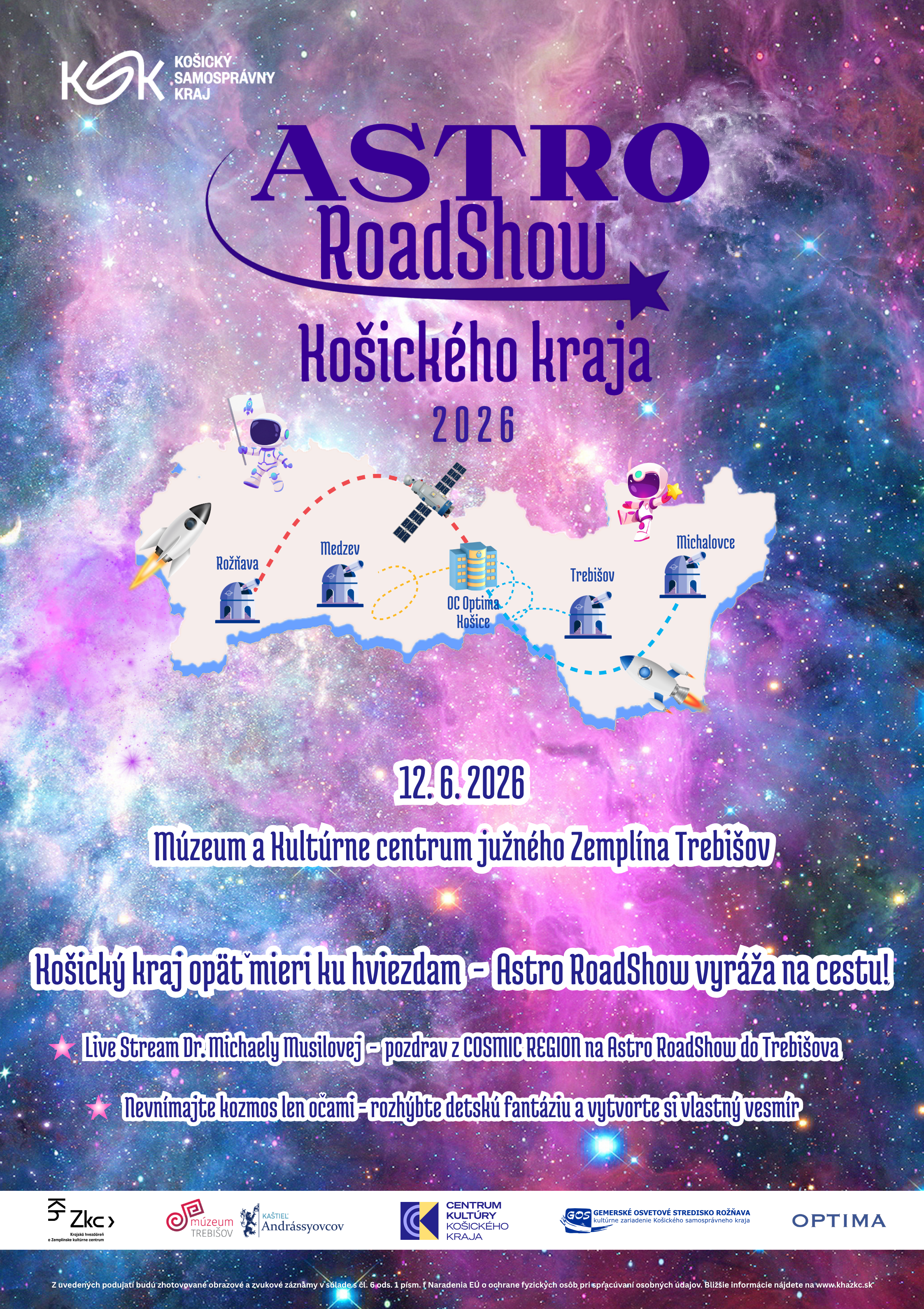 AstroRoadShow Košického kraja 2026 - Trebišov