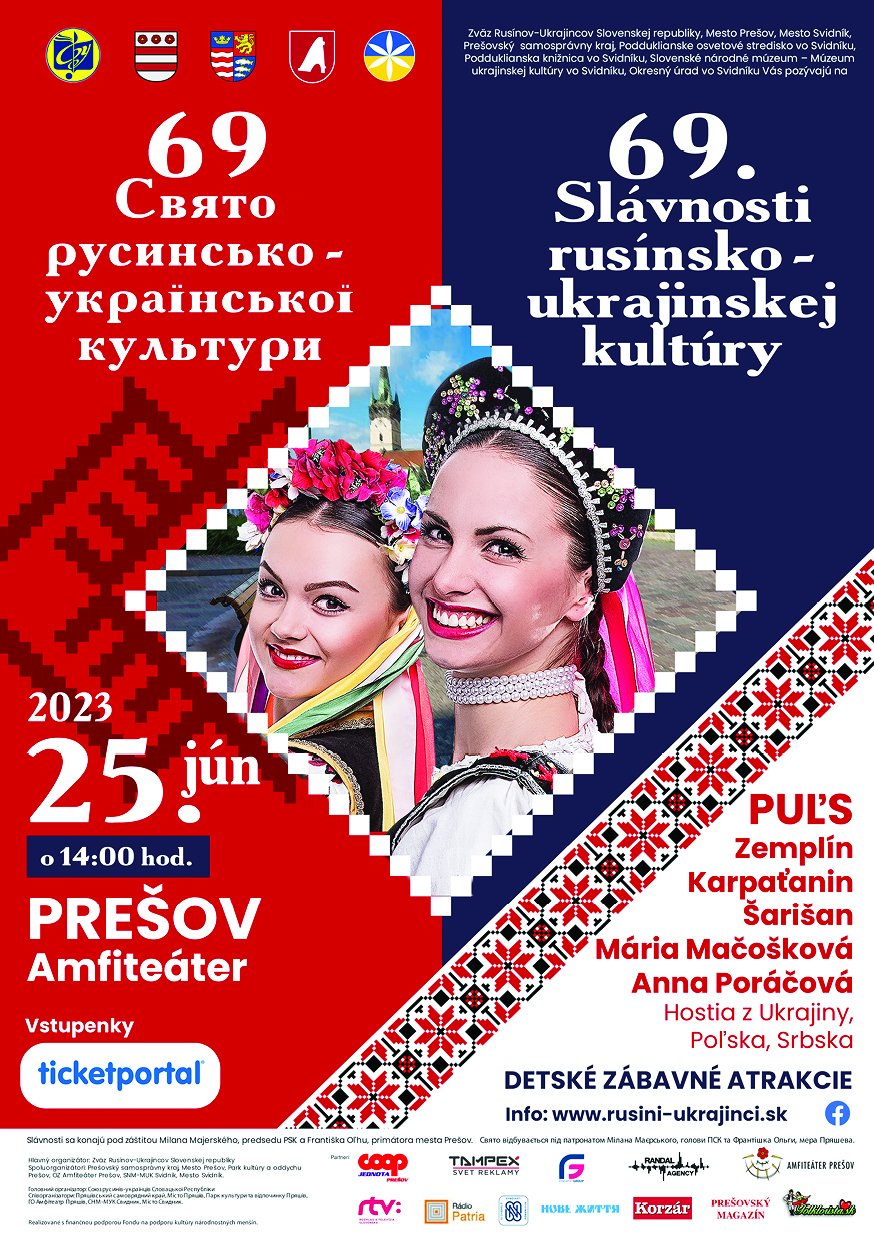 69. slávnostiach kultúry Rusínov - Ukrajincov