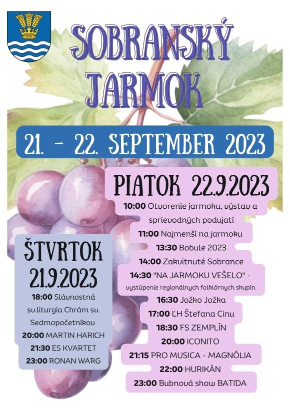 Sobranecký jarmok 2023