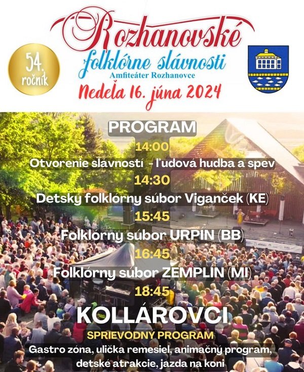 Rozhanovské folklórne slávnosti 2024 - Oslava kultúry a tradícií!